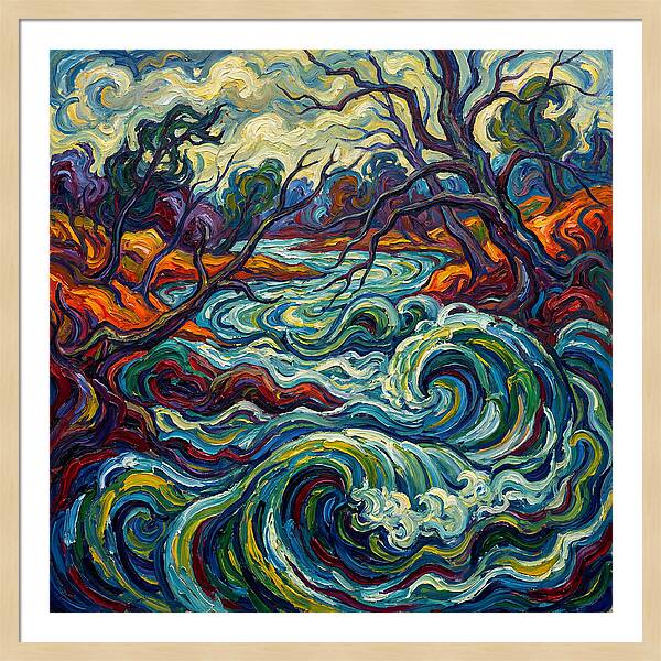 River Landscape Expressionism