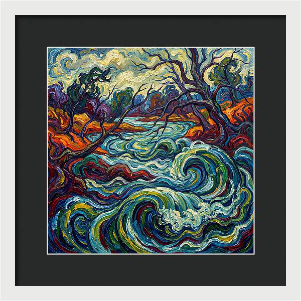 River Landscape Expressionism