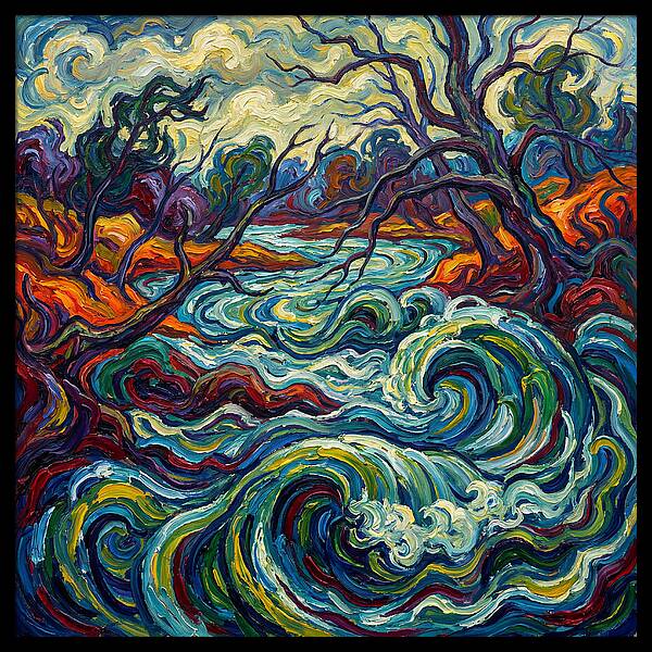 River Landscape Expressionism