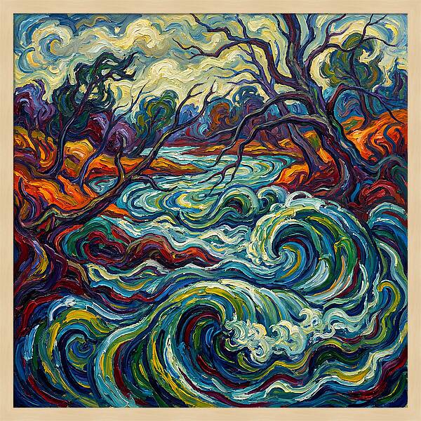 River Landscape Expressionism