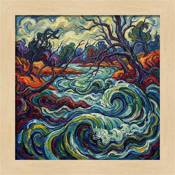 River Landscape Expressionism
