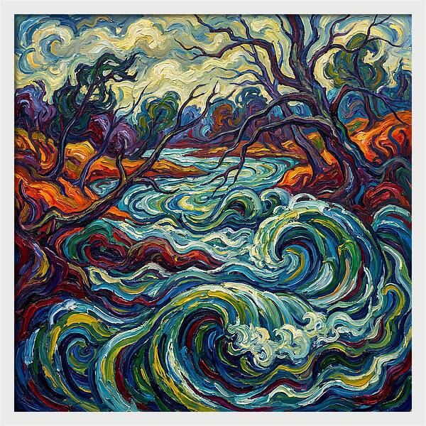 River Landscape Expressionism