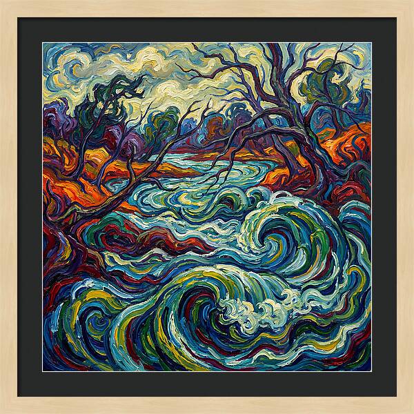 River Landscape Expressionism