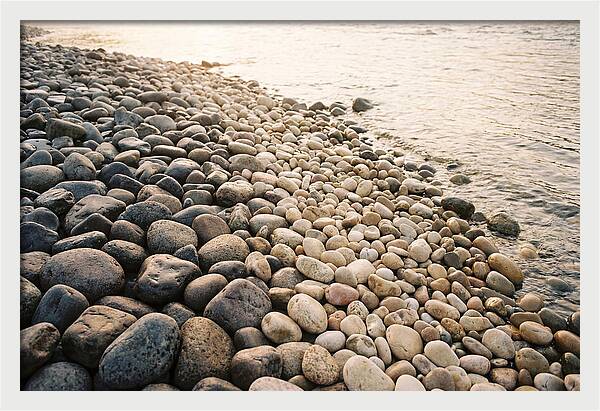 River Pebble Gradient By Size