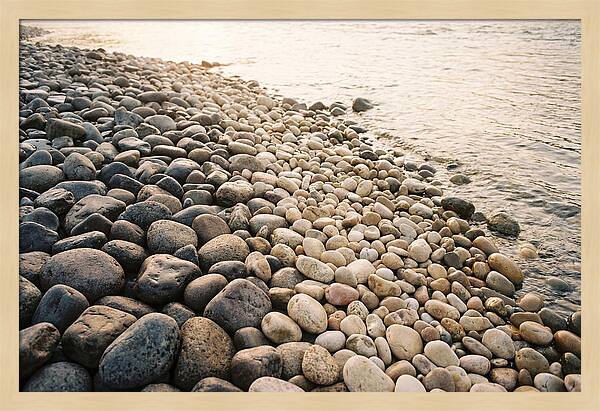 River Pebble Gradient By Size