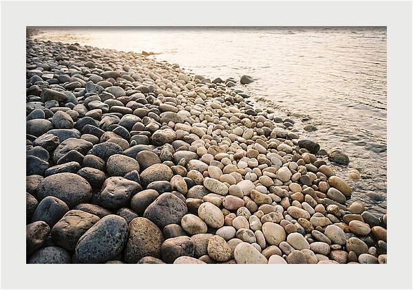 River Pebble Gradient By Size
