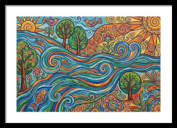 River Rapids And Natures Harmony