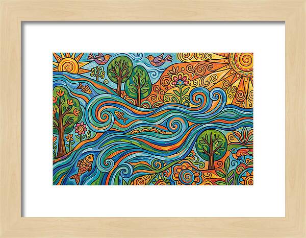 River Rapids And Natures Harmony