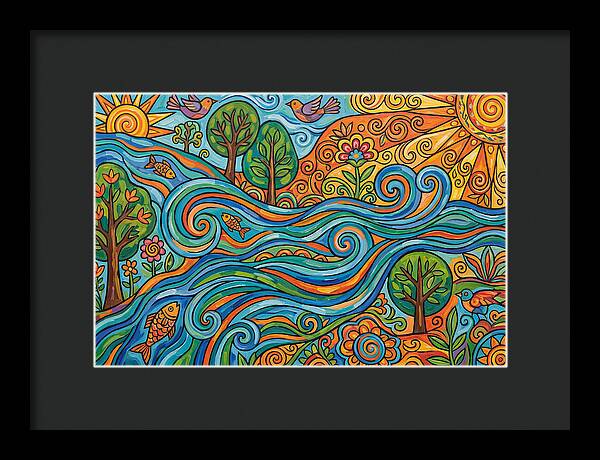 River Rapids And Natures Harmony