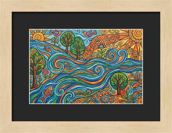 River Rapids And Natures Harmony