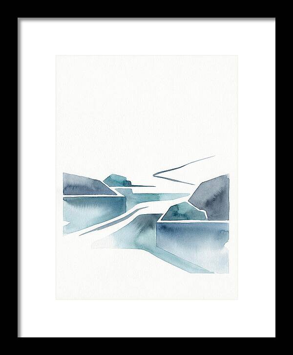 River Rapids In Minimalist Style