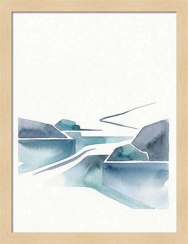 River Rapids In Minimalist Style