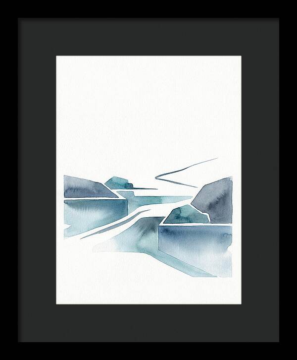 River Rapids In Minimalist Style
