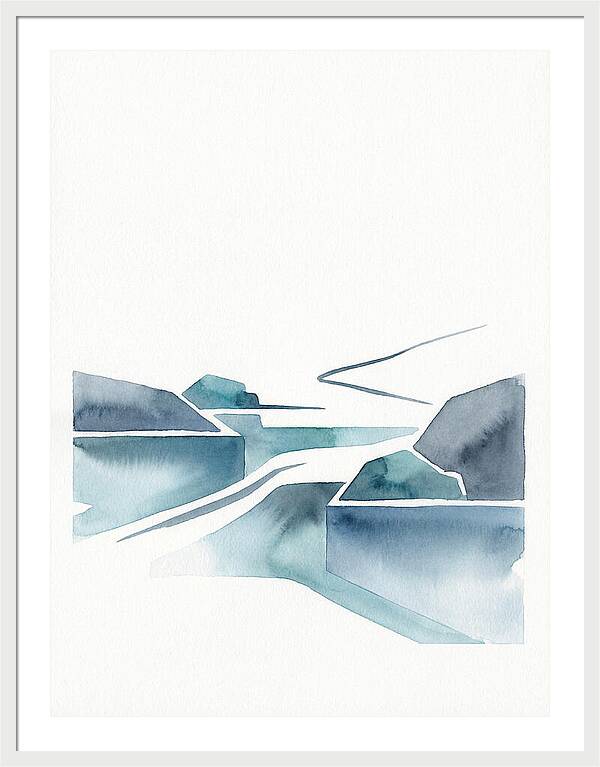River Rapids In Minimalist Style
