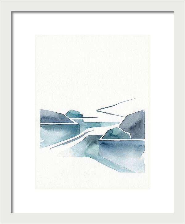River Rapids In Minimalist Style
