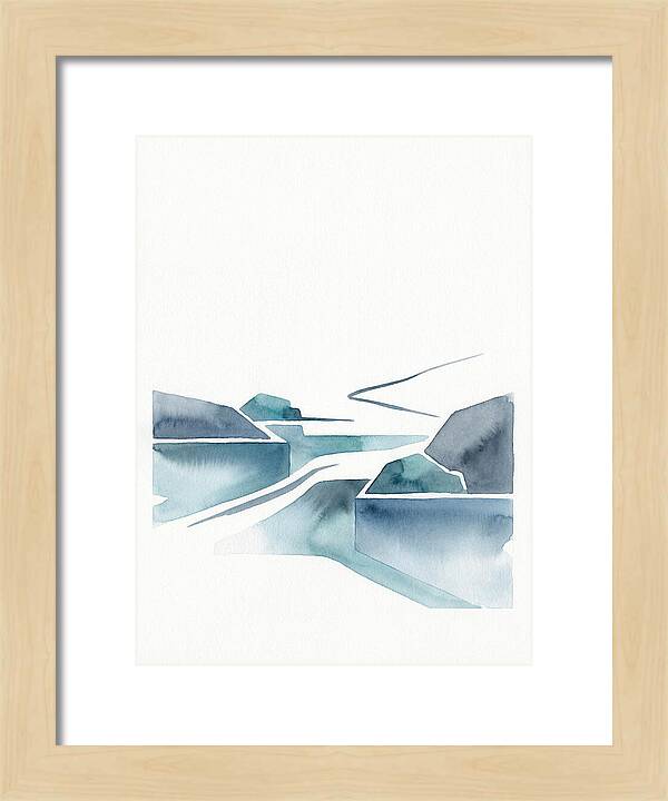 River Rapids In Minimalist Style