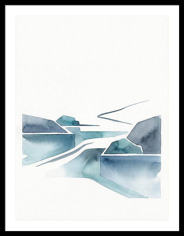 River Rapids In Minimalist Style