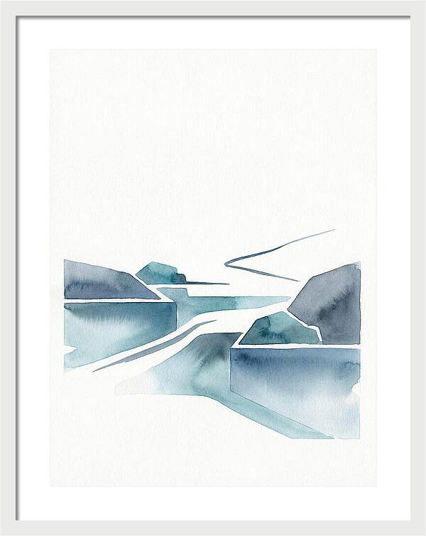 River Rapids In Minimalist Style