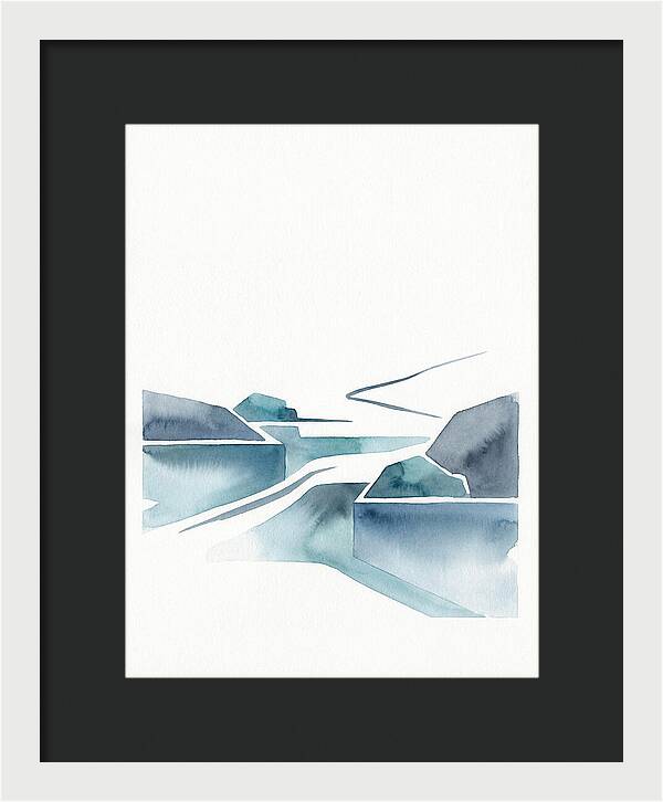 River Rapids In Minimalist Style