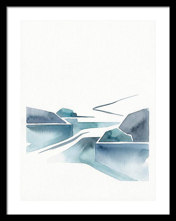 River Rapids In Minimalist Style