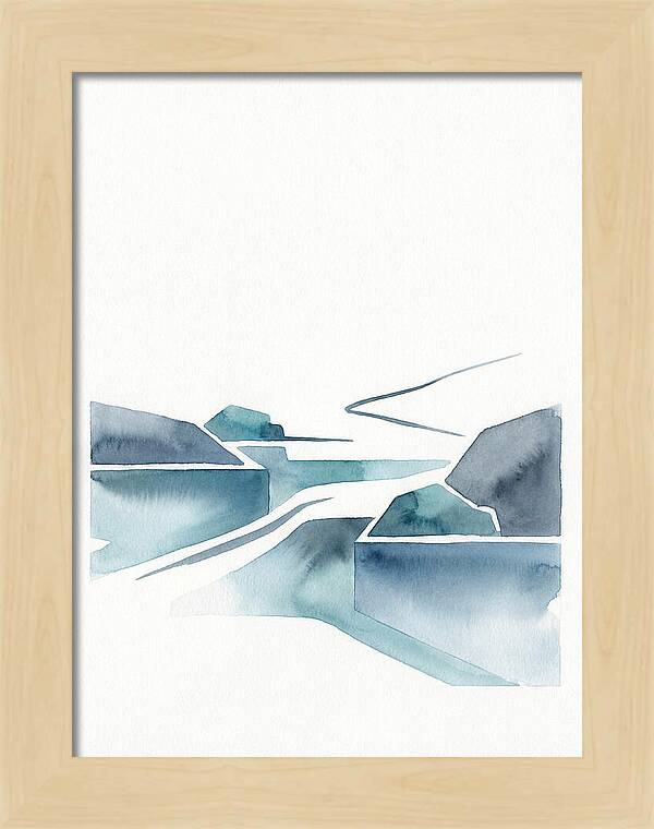 River Rapids In Minimalist Style