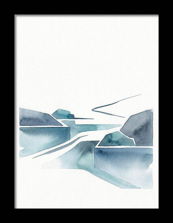 River Rapids In Minimalist Style