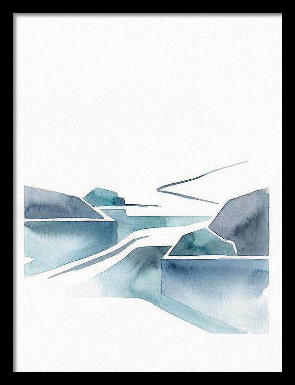 River Rapids In Minimalist Style