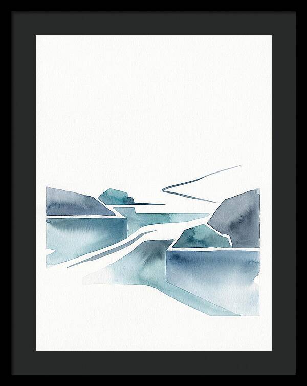 River Rapids In Minimalist Style