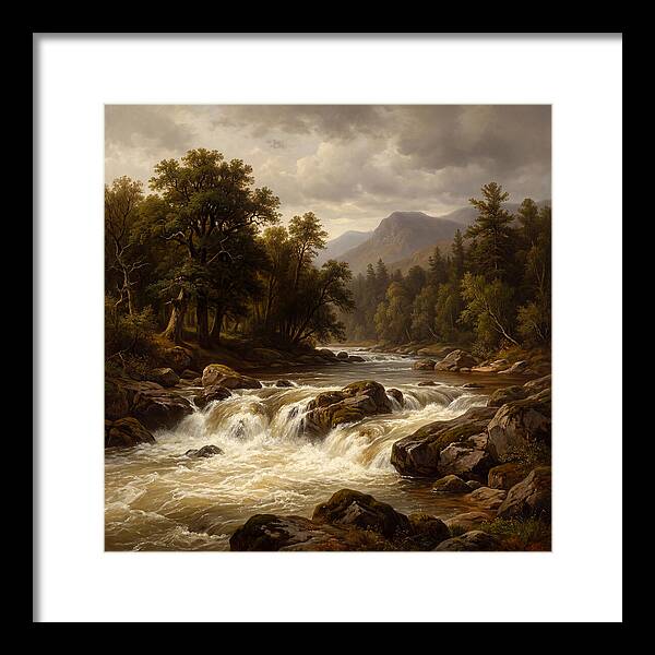 River Rapids In Natures Embrace