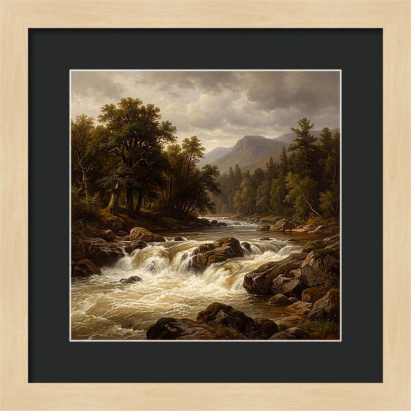 River Rapids In Natures Embrace