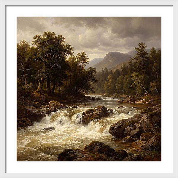 River Rapids In Natures Embrace