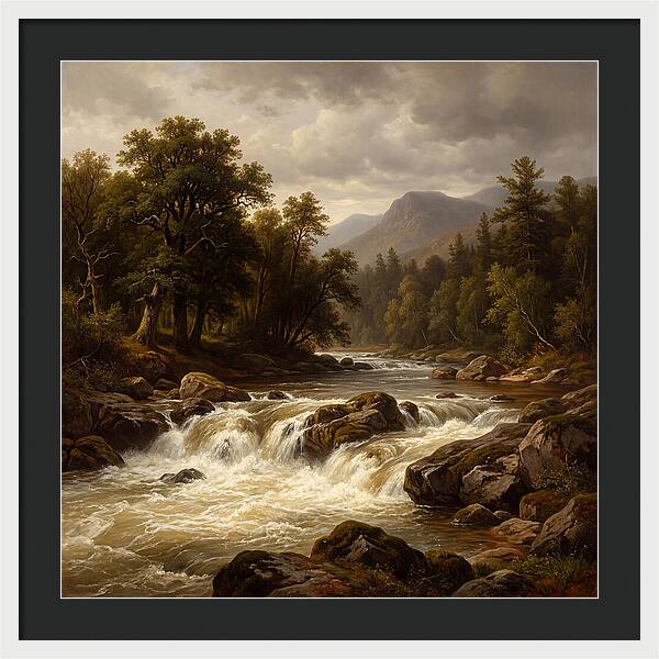 River Rapids In Natures Embrace