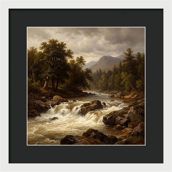 River Rapids In Natures Embrace
