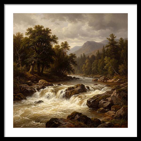 River Rapids In Natures Embrace