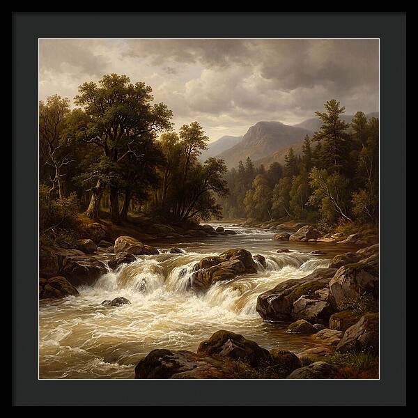 River Rapids In Natures Embrace