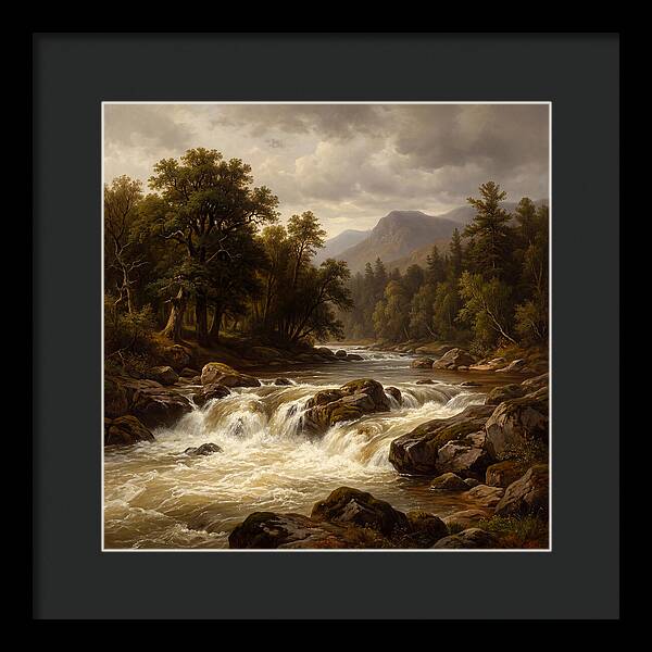 River Rapids In Natures Embrace
