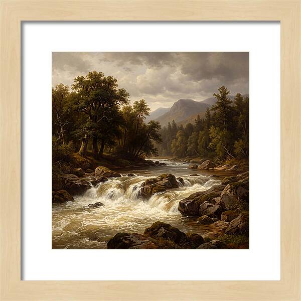 River Rapids In Natures Embrace