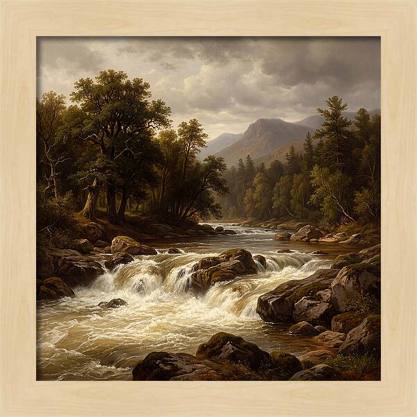 River Rapids In Natures Embrace