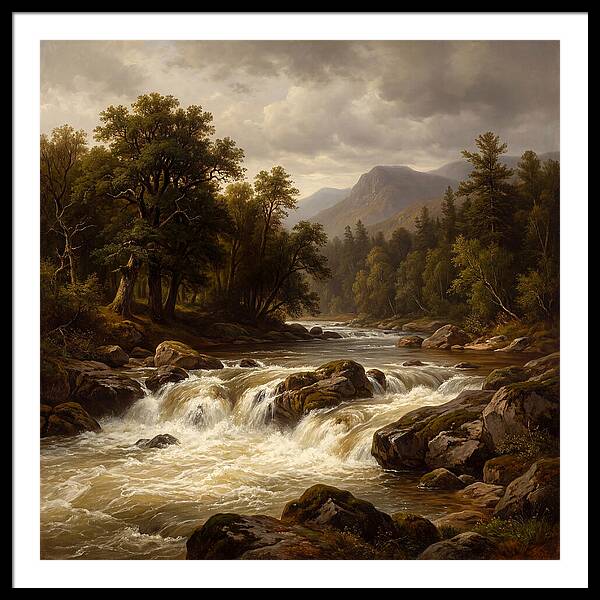 River Rapids In Natures Embrace