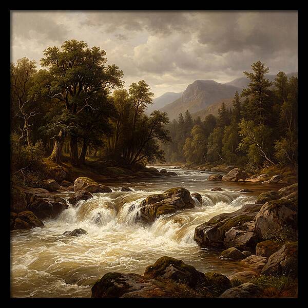 River Rapids In Natures Embrace