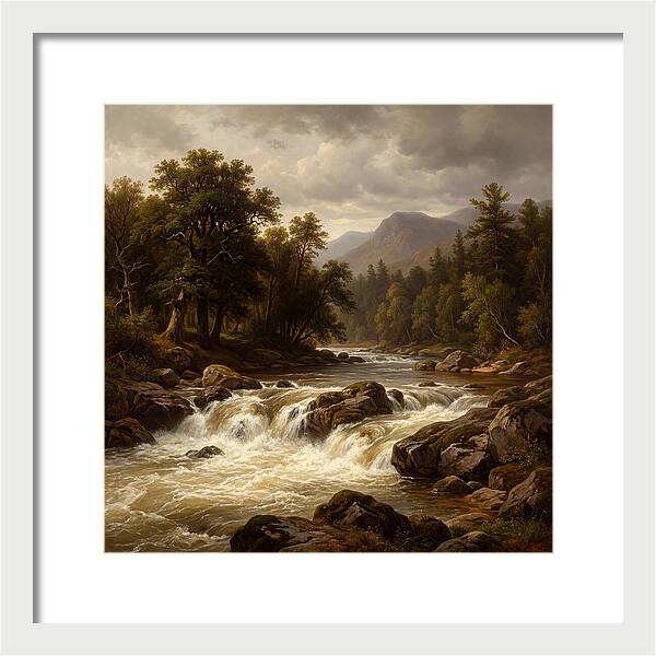 River Rapids In Natures Embrace