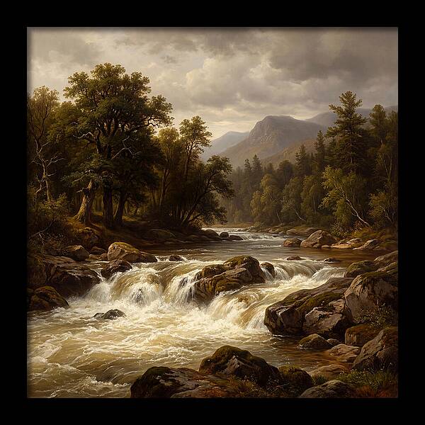 River Rapids In Natures Embrace