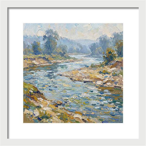 River Serenity In Pastel Hues