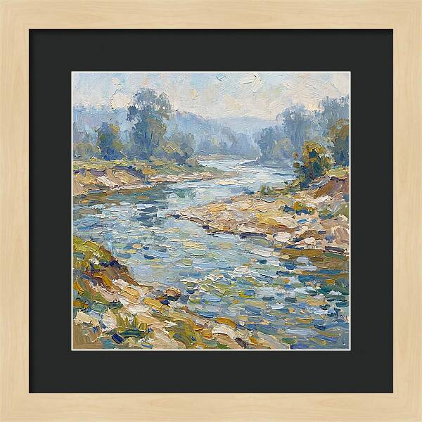 River Serenity In Pastel Hues