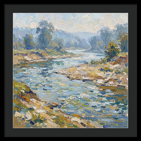 River Serenity In Pastel Hues