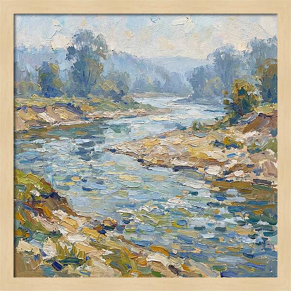 River Serenity In Pastel Hues