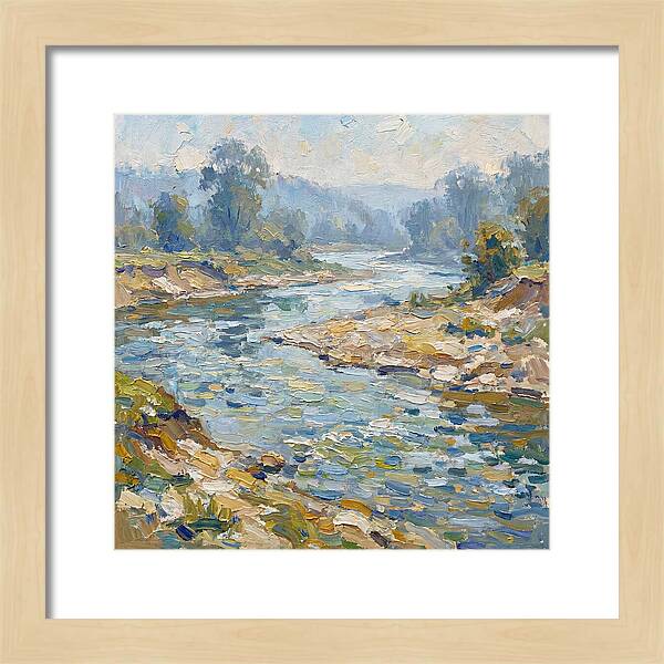 River Serenity In Pastel Hues