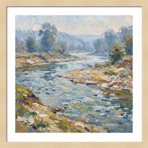 River Serenity In Pastel Hues