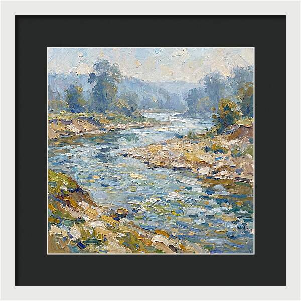 River Serenity In Pastel Hues