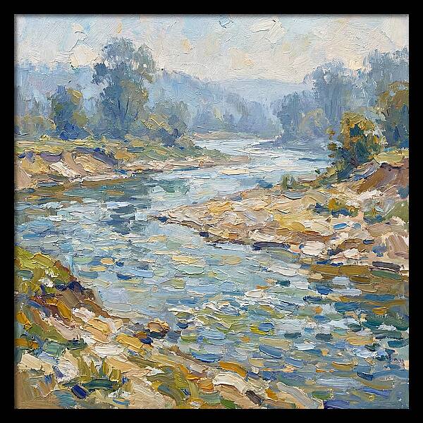 River Serenity In Pastel Hues